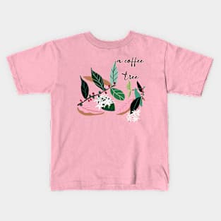 a coffee  tree, hand drawing Kids T-Shirt